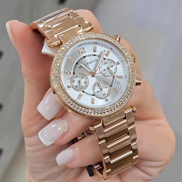Mini Focus MF0497L.08 Diamond Chronograph – Imperial Rose Gold Radiance