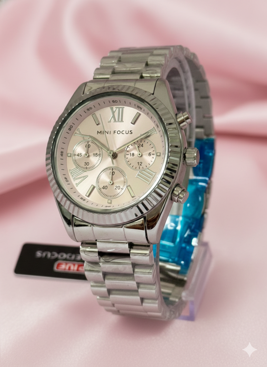 Mini Focus MF0498L.08 Heritage Silverline Chronograph