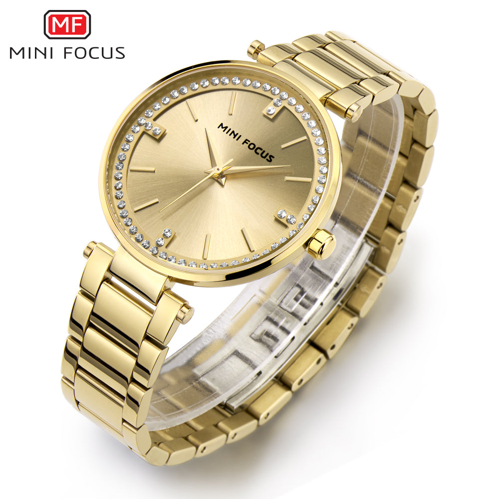 Mini Focus MF0031L.01 Golden Crystal Elegance Watch