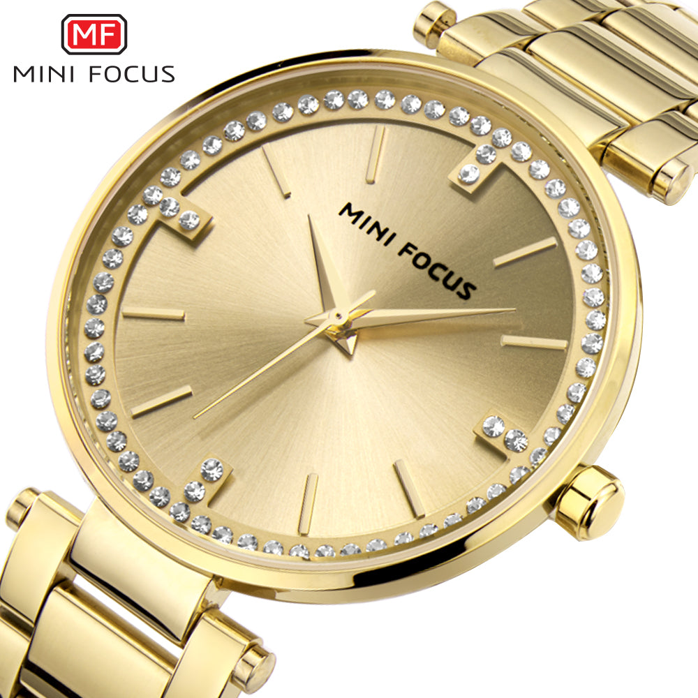 Mini Focus MF0031L.01 Golden Crystal Elegance Watch