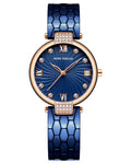 Mini Focus MF0186L.02 Blue Crystal Wave Watch with diamonds