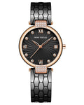Mini Focus MF0186L.03 Black Crystal Wave Watch with diamonds