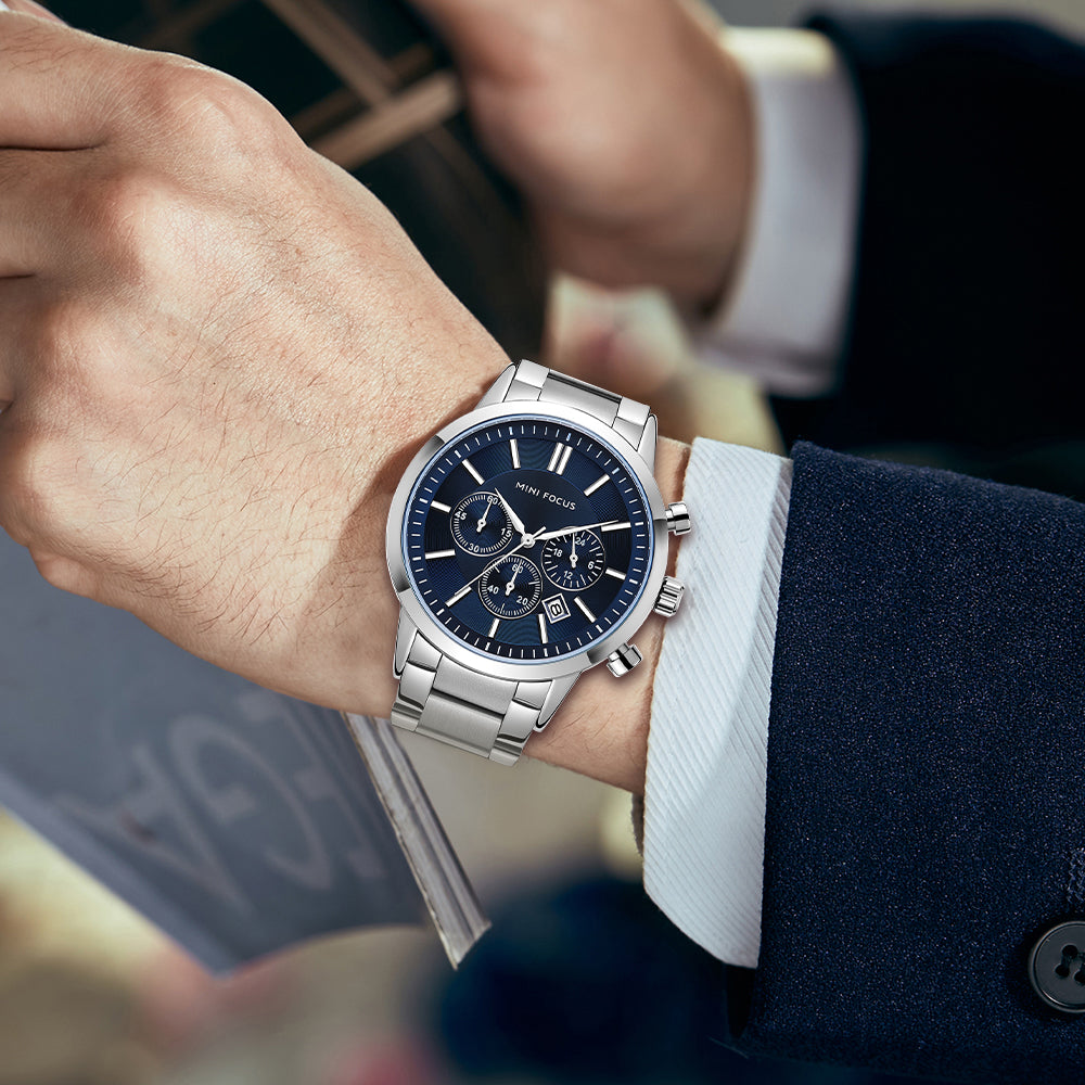 Mini Focus MF0188G.02 Elite Chronograph – Navy Prestige Edition