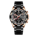 Mini Focus MF0198G.02 Phantom Black Chronograph Silver Case with Date display