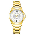 Mini Focus MF0308L.02 Minimalist White Dial with Stainless Steel Bracelet - Gold