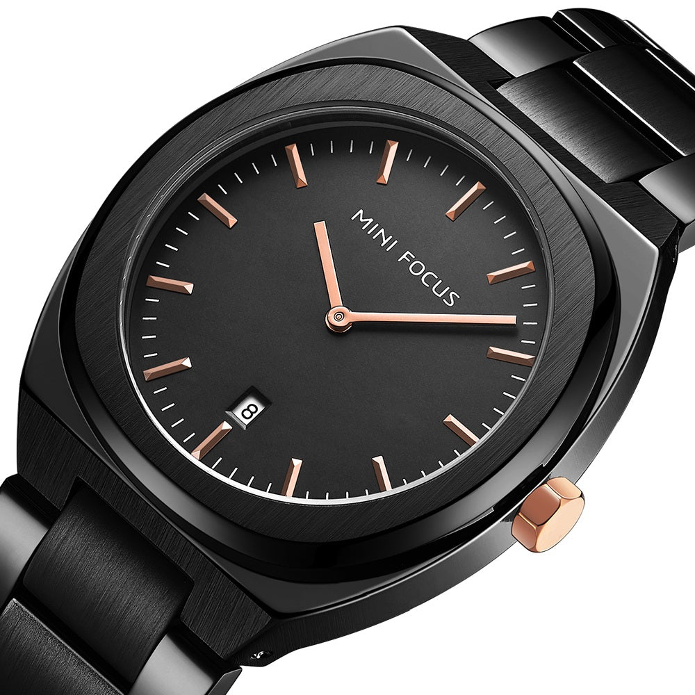 Mini Focus MF0319G.04 Classic Black Dress Watch for Men