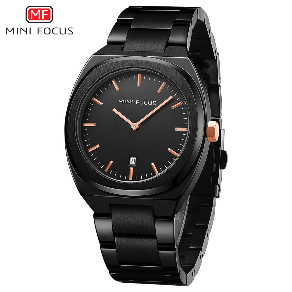 Mini Focus MF0319G.04 Classic Black Dress Watch for Men