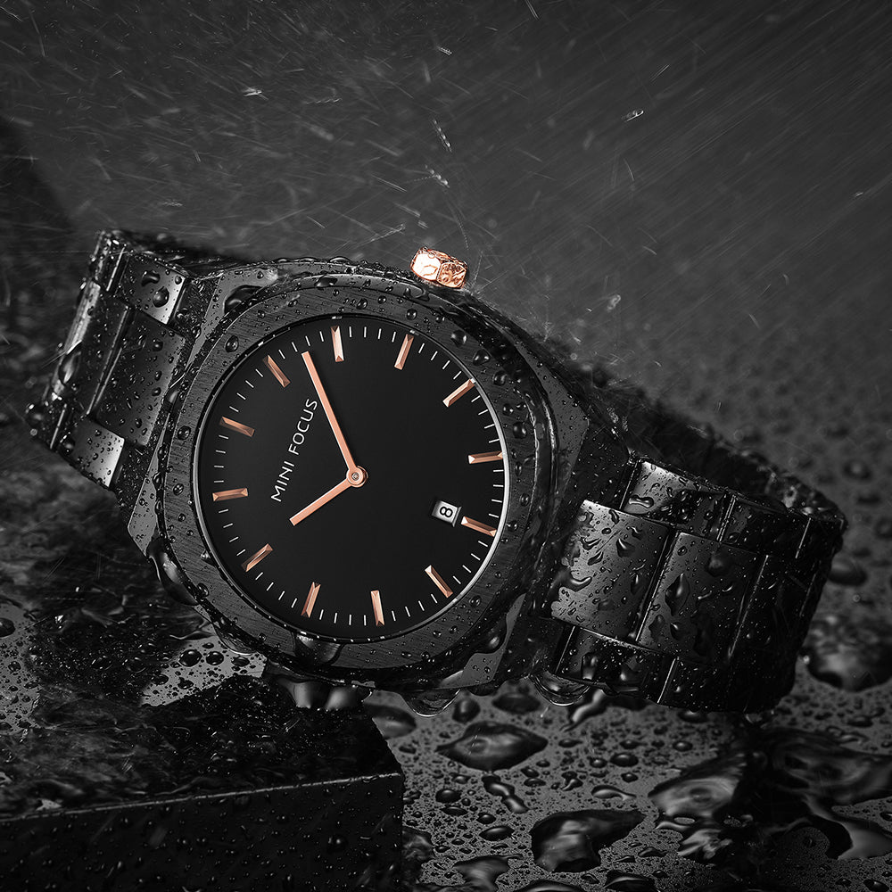 Mini Focus MF0319G.04 Classic Black Dress Watch for Men