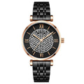 Mini Focus MF0334L.05 Diamond-Studded Black Dial with Rose Gold Accents