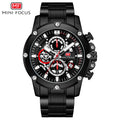 Mini Focus MF0398G.04 Performance Chronograph with Exposed Mechanics Black Watch for Men