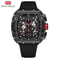 Mini Focus MF0399G.05 Apex Chronograph Black Watch Square Shaped with Date Display for Men