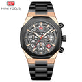 Mini Focus MF0411G.04 Prism Black Skeleton Chronograph – Aurora Steel & Oceanic Gear Revelation
