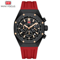 Mini Focus MF0417G.03 Inferno Tachymeter Chronograph – Rose Gold Velocity & Crimson Silicone Fury