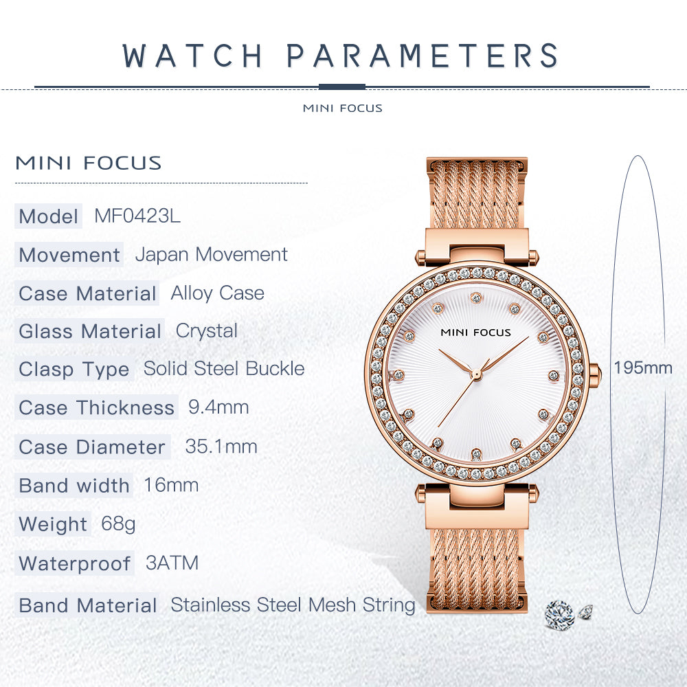 Mini Focus MF0423L.02 Rose Aura Prestige Watch