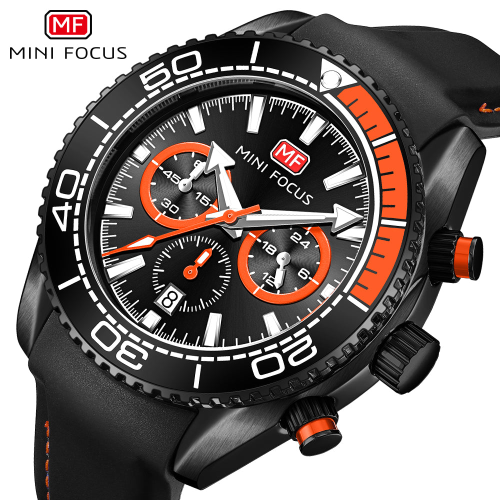 Mini Focus MF0426G.04 Seamaster Chronograph – Abyssal Blaze Edition