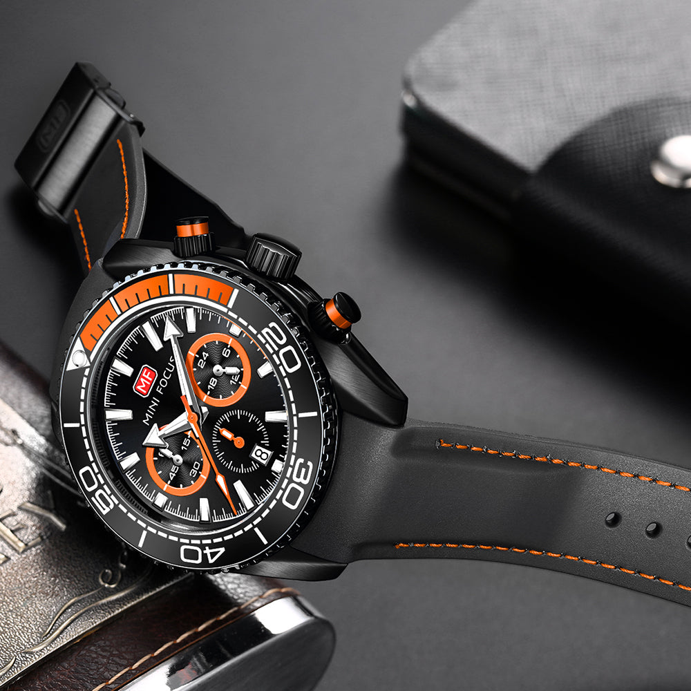 Mini Focus MF0426G.04 Seamaster Chronograph – Abyssal Blaze Edition