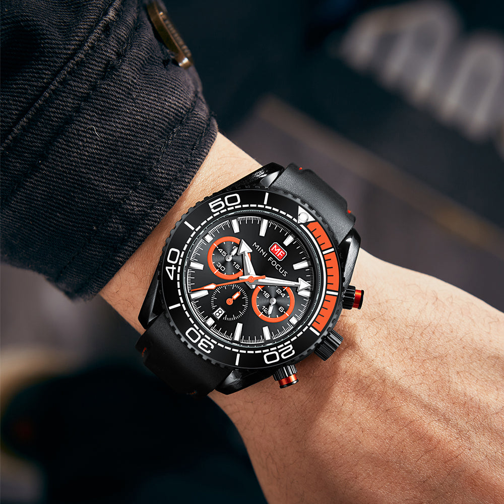 Mini Focus MF0426G.04 Seamaster Chronograph – Abyssal Blaze Edition