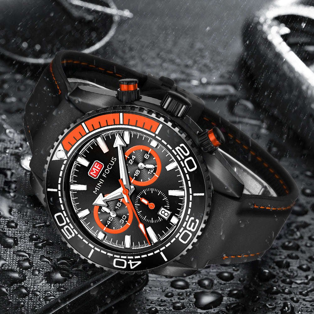 Mini Focus MF0426G.04 Seamaster Chronograph – Abyssal Blaze Edition
