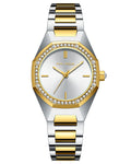 Mini Focus MF0433L.01 Two-Tone Geometric Quartz Watch for Ladies