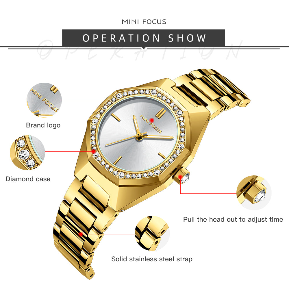 Mini Focus MF0433L.03 Prestige Gold Signature Watch