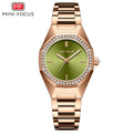 Mini Focus MF0433L.04 Golden Sage Crystal Bezel Watch