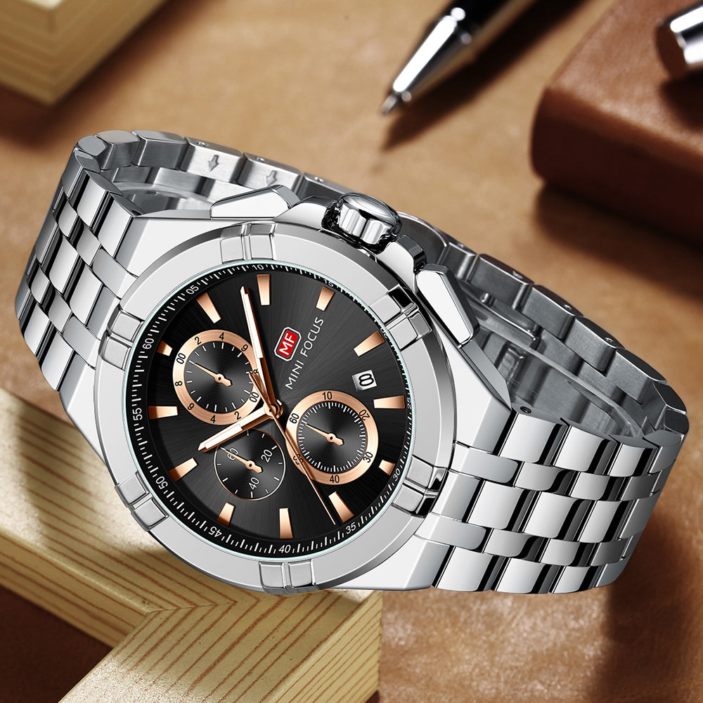 Mini Focus MF0471G.01 Imperial Chronograph – Black Gold Prestige