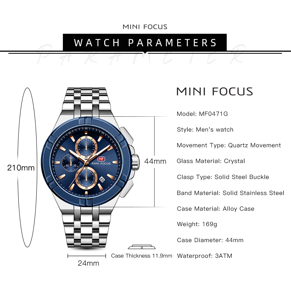 Mini Focus MF0471G.03 Sapphire Tide Chronograph – Marine Luxe Edition
