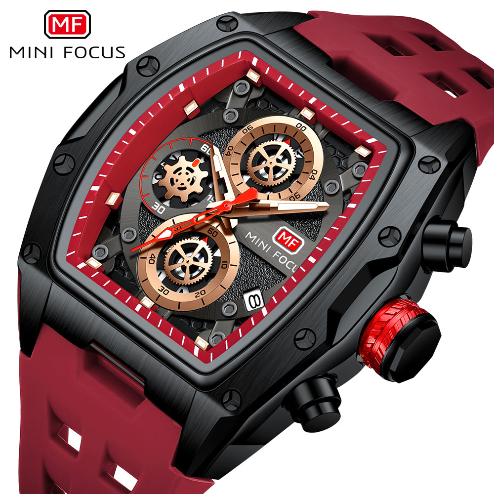 Mini Focus MF0473G.04 TurboSport Chronograph – Crimson Velocity Edition