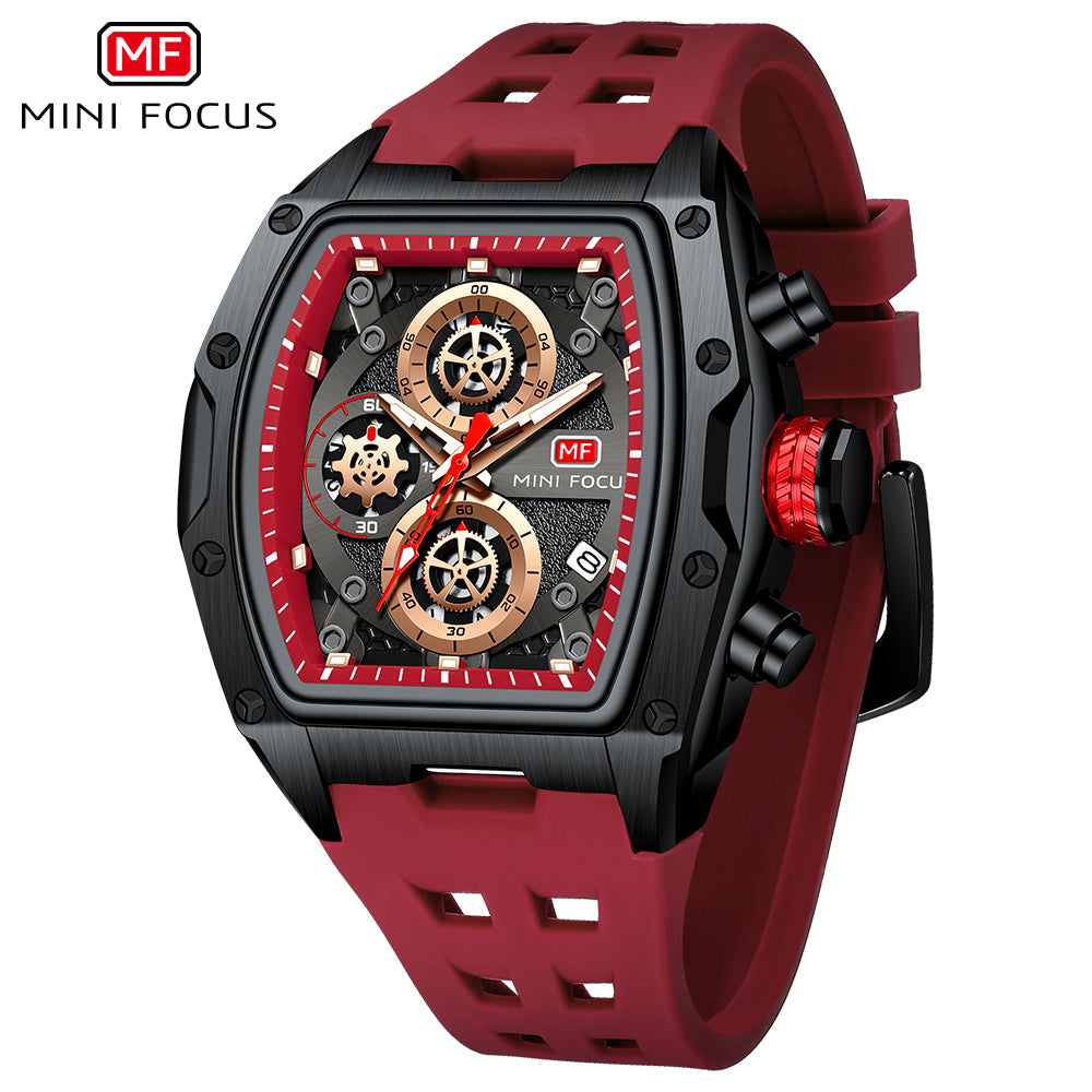 Mini Focus MF0473G.04 TurboSport Chronograph – Crimson Velocity Edition