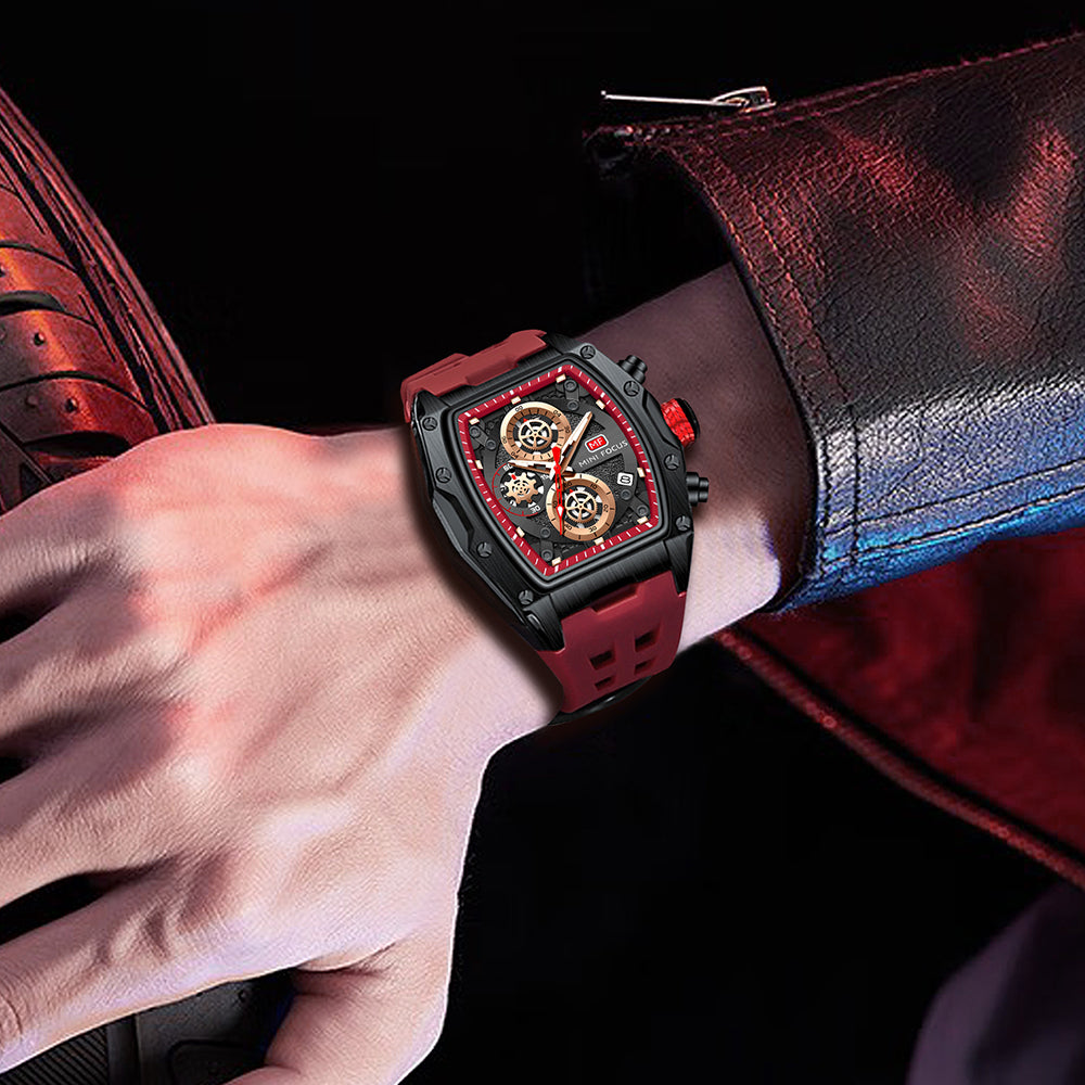 Mini Focus MF0473G.04 TurboSport Chronograph – Crimson Velocity Edition