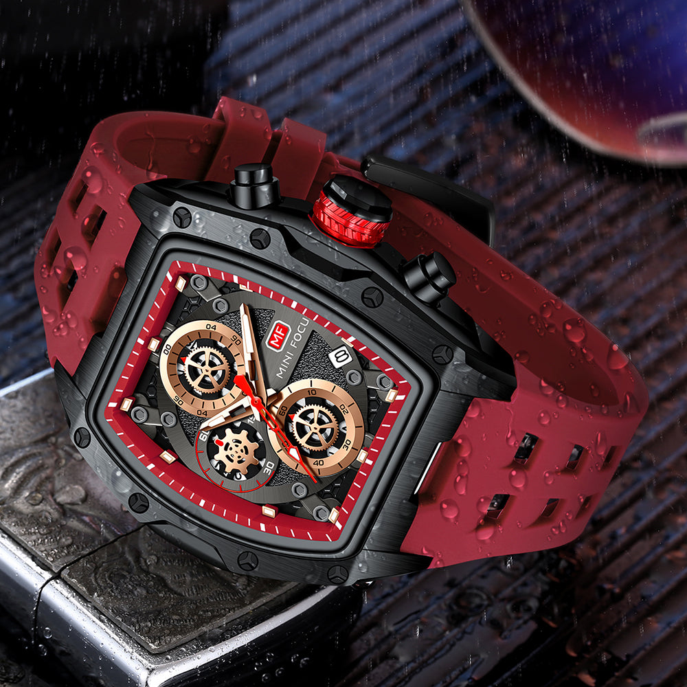 Mini Focus MF0473G.04 TurboSport Chronograph – Crimson Velocity Edition