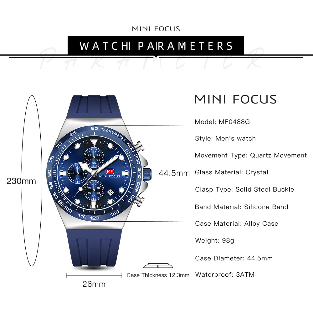 Mini Focus MF0488G.02 Sport Chronograph – Sapphire Track Edition