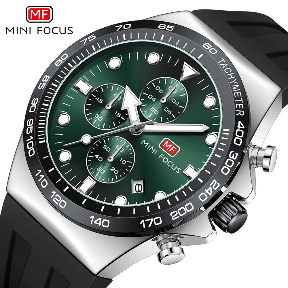 Mini Focus MF0488G.03 Elite Chronograph – Green Phantom Edition