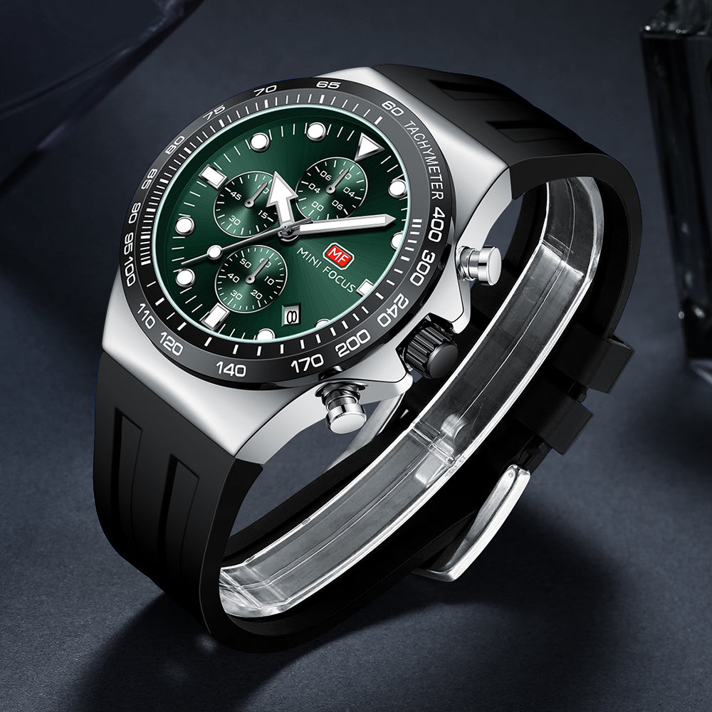 Mini Focus MF0488G.03 Elite Chronograph – Green Phantom Edition