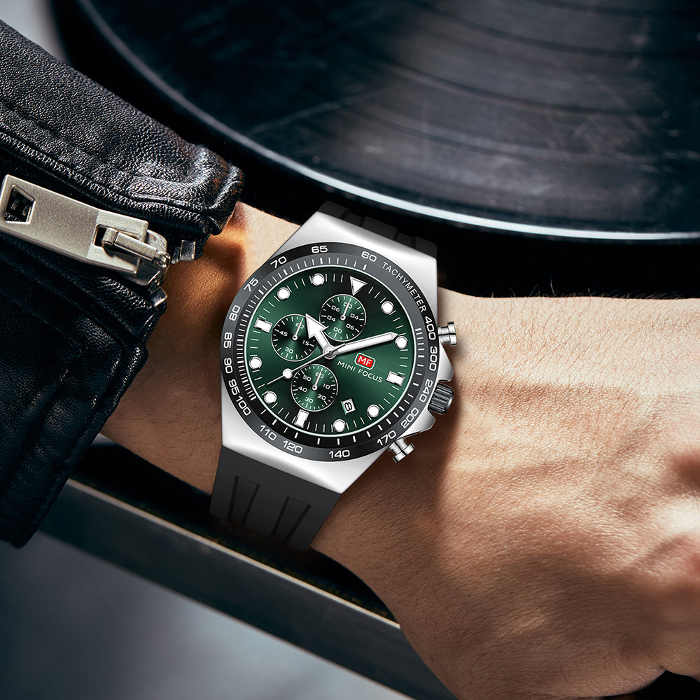 Mini Focus MF0488G.03 Elite Chronograph – Green Phantom Edition