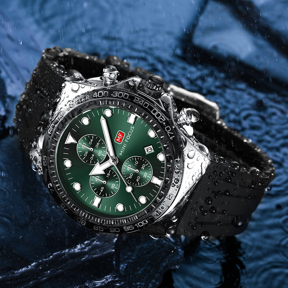 Mini Focus MF0488G.03 Elite Chronograph – Green Phantom Edition