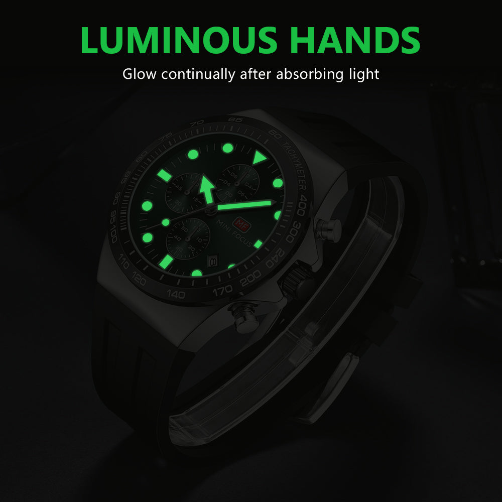 Mini Focus MF0488G.03 Elite Chronograph – Green Phantom Edition