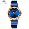 Mini Focus MF0493L.04 Blue Watch with Diamond Studded Blue Dial for women