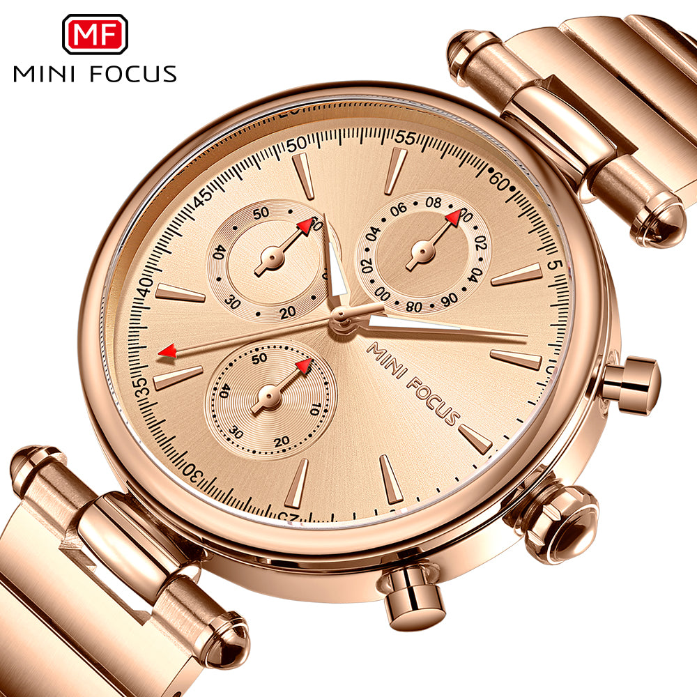Mini Focus MF0494L.05 Rose Imperial Luxe Watch – Statement Chrono Edition