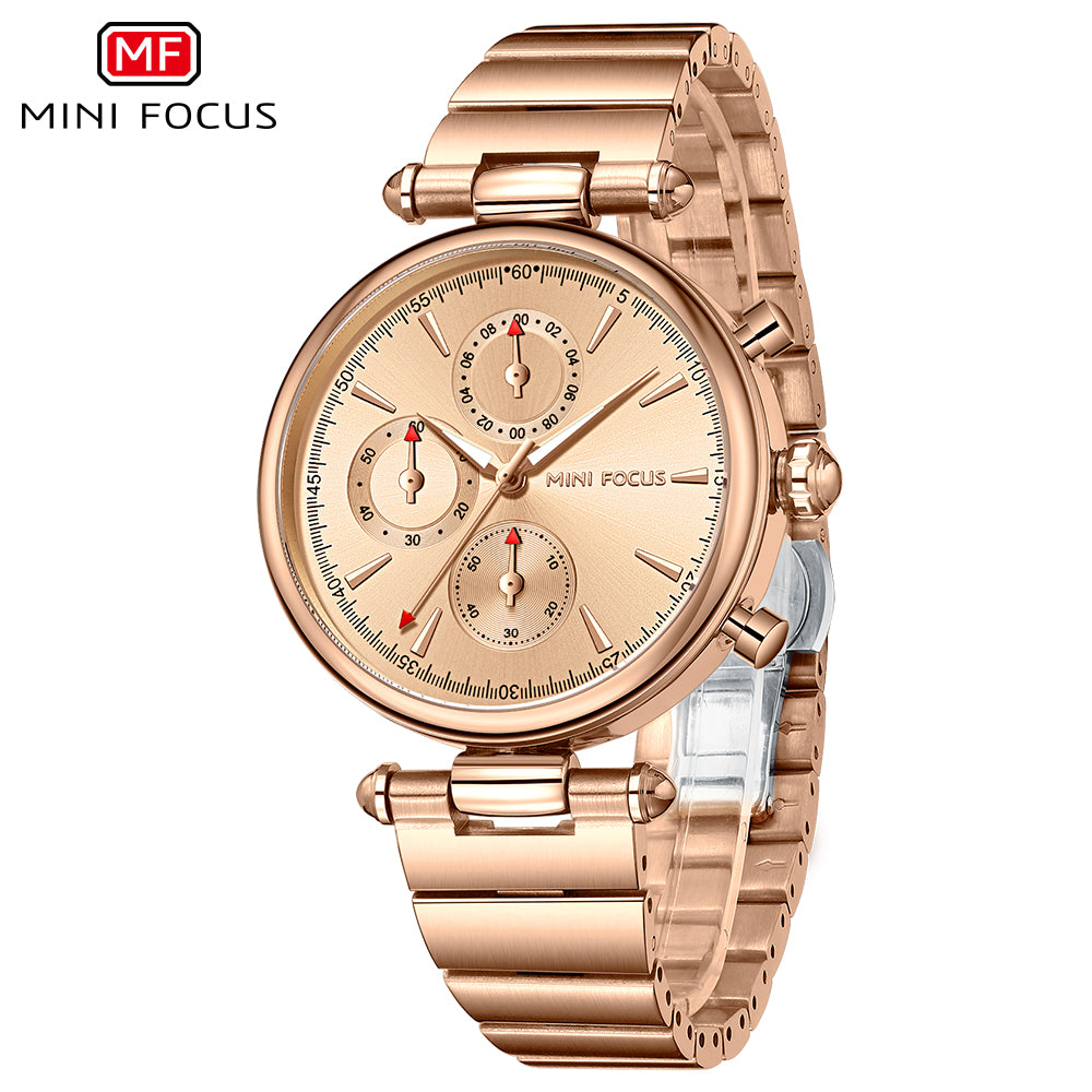 Mini Focus MF0494L.05 Rose Imperial Luxe Watch – Statement Chrono Edition