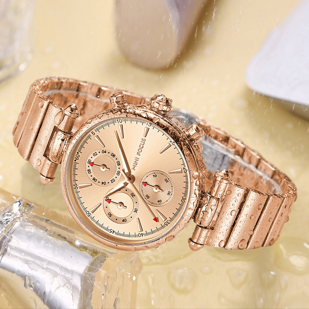 Mini Focus MF0494L.05 Rose Imperial Luxe Watch – Statement Chrono Edition