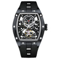 Black Skeleton Dial Automatic Watch for Men