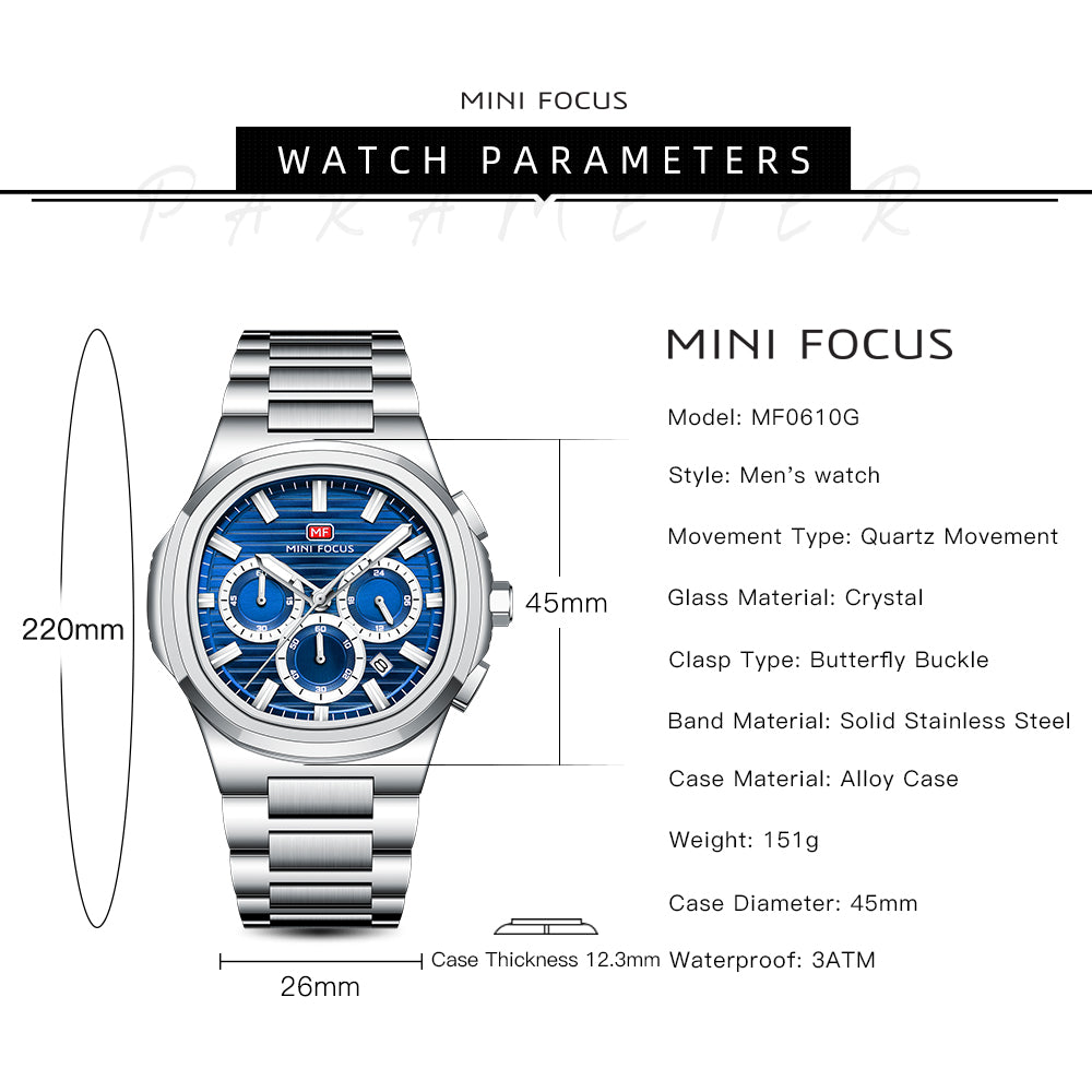 Mini Focus MF0610G.02 Modern Classic – Cobalt Luxe Edition