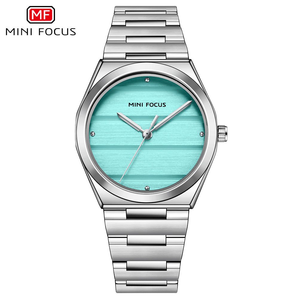 Mini Focus MF0611L.02 – Turquoise Luxe Steel Timepiece