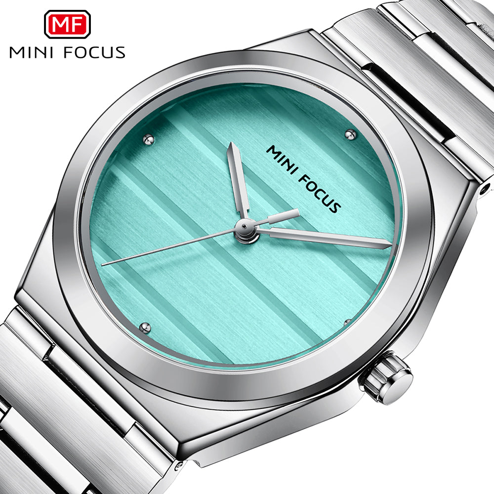Mini Focus MF0611L.02 – Turquoise Luxe Steel Timepiece
