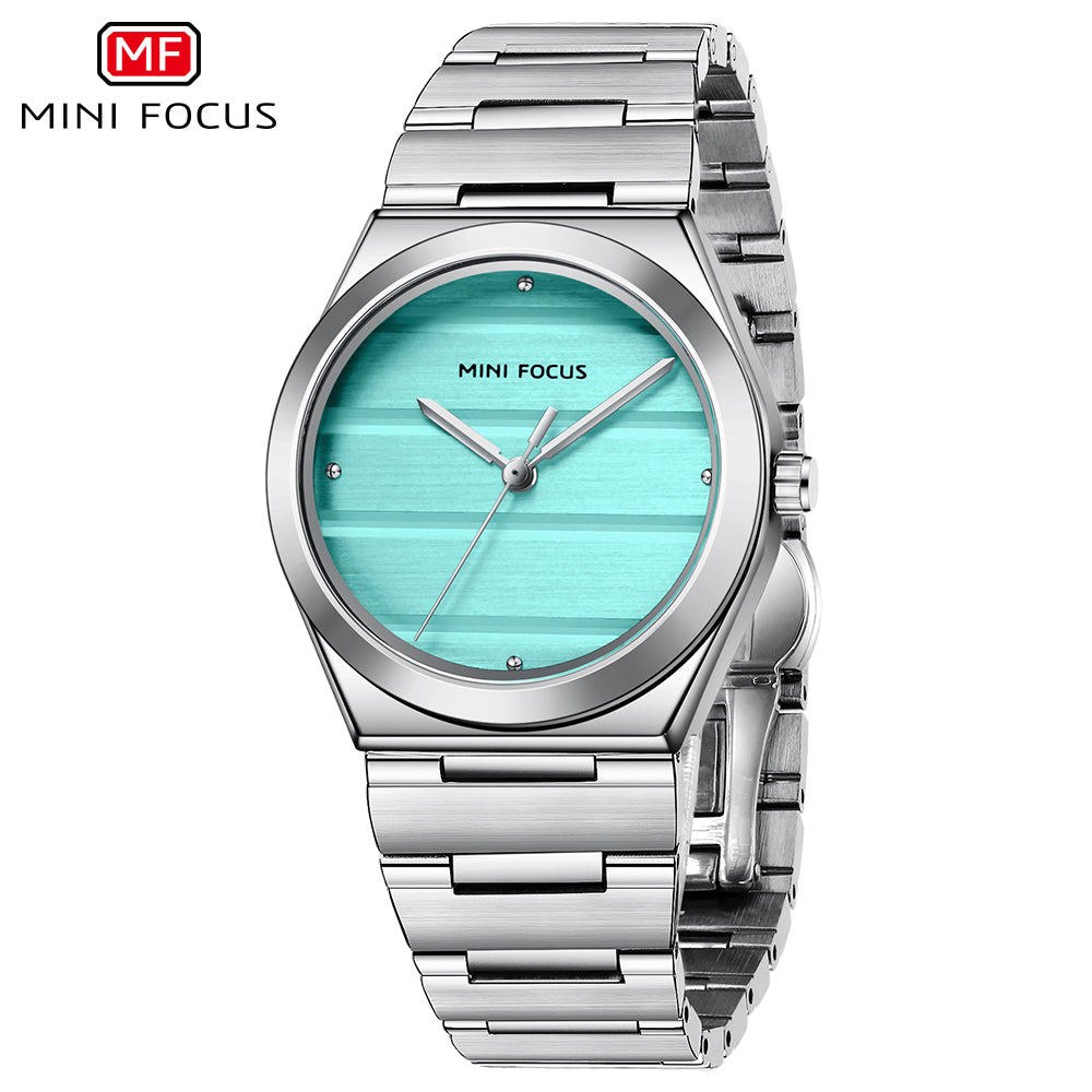 Mini Focus MF0611L.02 – Turquoise Luxe Steel Timepiece
