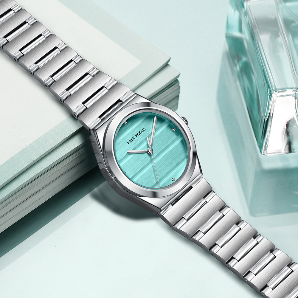 Mini Focus MF0611L.02 – Turquoise Luxe Steel Timepiece