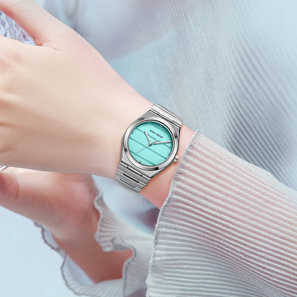 Mini Focus MF0611L.02 – Turquoise Luxe Steel Timepiece