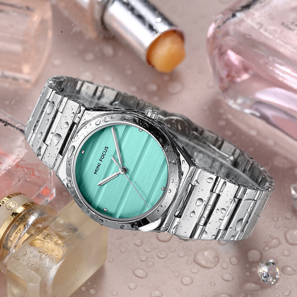 Mini Focus MF0611L.02 – Turquoise Luxe Steel Timepiece