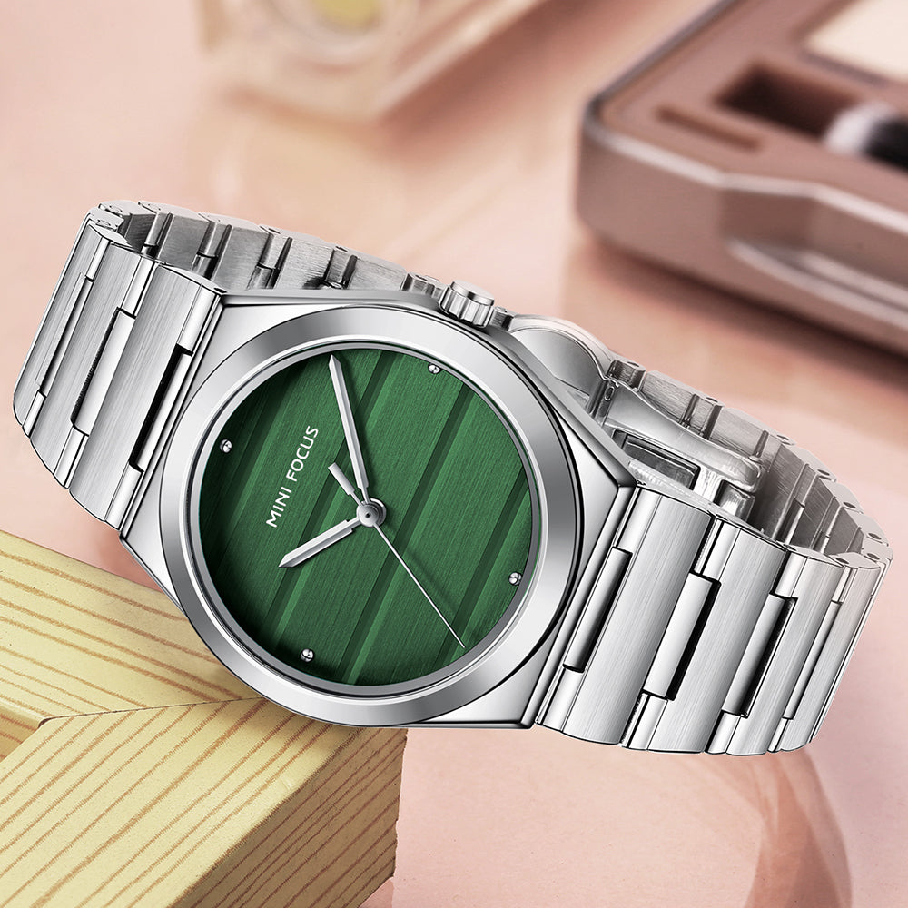 Mini Focus MF0611L.03 – Emerald Radiance Luxury Watch